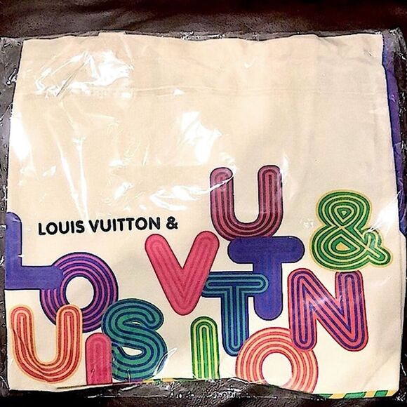 LOUIS VUITTON LV Limited Edition Canvas 2 Sided Tote Shenzhen Exhibit 2021-2022 - Picture 7 of 10
